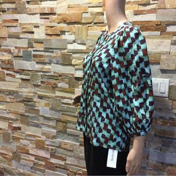 HUNTER BELL Finley Blouse - Subway Tile - Picture 6 of 12